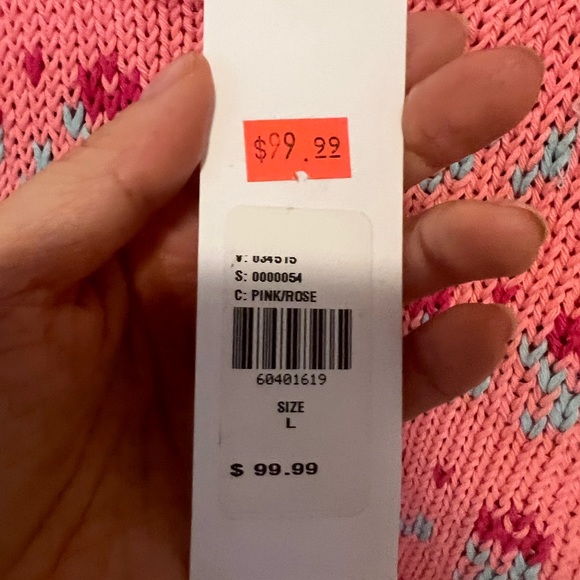 Tach women’s cropped sweater tank top pink rose in large size - Picture 3 of 3